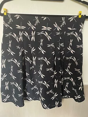 £0.99 • Buy Short Black/gold Butterfly Pattern Size 8 Skirt By Next
