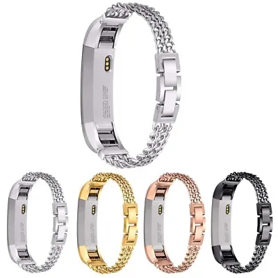 StrapsCo Chain Link Replacement Bracelet Band Strap For Fitbit Alta & HR • $84.29