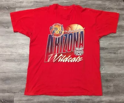 Vintage 1997 NCAA Final 4 T-Shirt University Of Arizona Wildcats Single Stitch  • $35