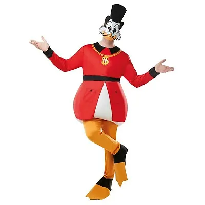 Duck Costume Adult Men Disney Halloween Scrooge McDuck Fancy Dress Cosplay 38-46 • £15.99