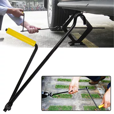 Car.Steel Garage Tire Wheel Lug Wrench Scissor Jack Crank Speed Handle Lift Tool • $24.07