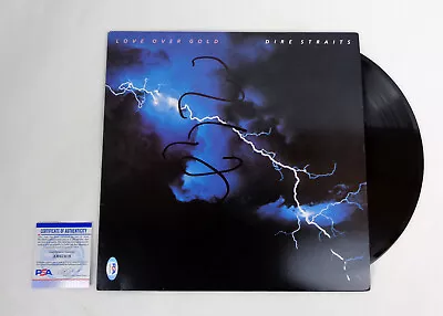 Mark Knopfler Dire Straits Signed Love Over Gold Vinyl Record Album PSA/DNA COA • $699.99