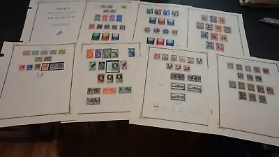 Vatican Collection On Pages Mostly Mint Stamps CV500 • $79.20