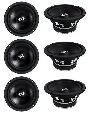 6) Pyle PDMR6 MidRange 6.5  1800W Car Mid Bass Mid Range Woofers Audio Speakers • $85.99