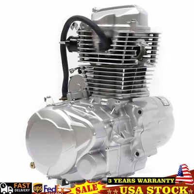 4 Stroke 250cc DIRT BIKE ATV Engine Motor W/ 5 Speed Transmission Electric Start • $360.05