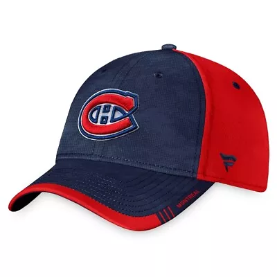 Montreal Canadiens Fanatics Branded Blue & Red Authentic Pro Rink Flex Hat • $43.71