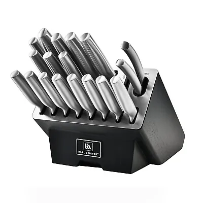 Klaus Meyer Contour Finest High Carbon Steel 19 Piece Knife Block Set • $159