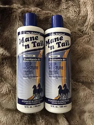 2 Mane ‘n Tail Provitamin B5 Deep Moisture Shampoo Hydrates & Lengthens 12 Oz Ea • $17.99