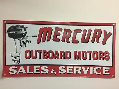 Vintage Mercury  Banner 3x4ft Outboard Mercruiser Vintage Boat • $45