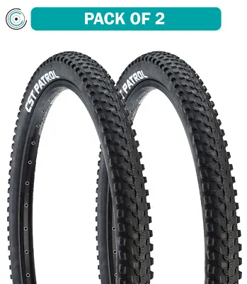 Pack Of 2 CST Patrol Tire 26 X 2.1 Clincher Wire Black 27tpi Mountain Bike • $55.28