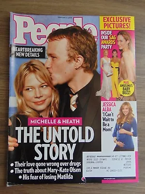 People Magazine Feb 11th 2008 Heath Ledger Michelle Williams Cover • $7.35