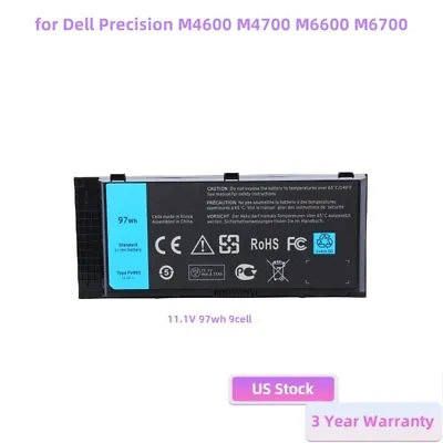 ✅M6600 Laptop Battery For Dell Precision M4600 M4700 M4800 M6700 M6800 FV993 • $25.59