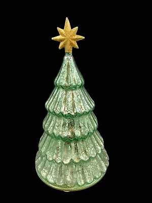 Lenox Radiant Light Lit Mercury Glass 6  Christmas Tree Figurine • $19.99