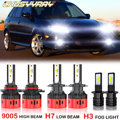 For Mazda Protege5 2002 2003 6000K LED Headlight High Low Fog Lights Bulbs Combo • $66.24