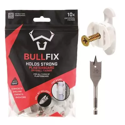 Bullfix Universal Heavy Duty Plasterboard Fixings Starter Kit Wall Anchor Plug • £12