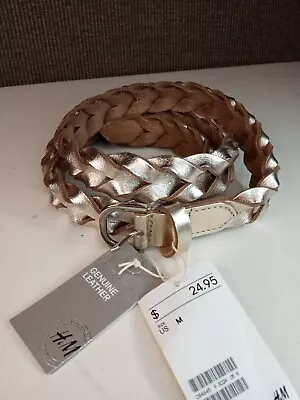 H&M Genuine Leather Medium Belt New With Tags $24.95 • $12.99