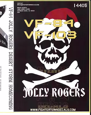 RARE Fightertown F-14A/B (Upgrade) Jolly Rogers VF-103 VF-84 Decals 1/144 05 • £16.13
