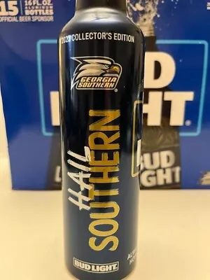 $3.99 • Buy Limited Edition Bud Light Hail Georgia Southern GSU Sponsor 2022 Aluminum Bottle