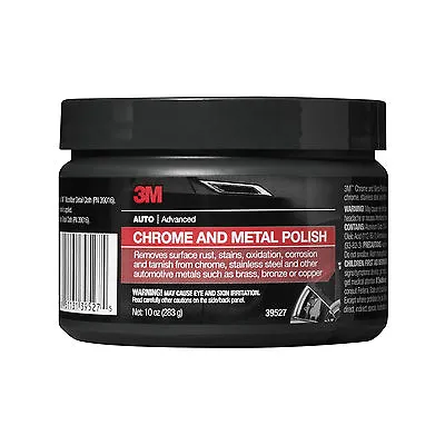 3M Chrome & Metal Polish Wheel Cleaner Paste 10 Oz Tub - Car Auto Detail 39527 • $19.95