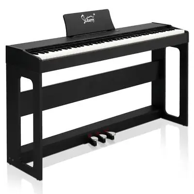 Glarry Electric Digital Piano 88 Keys Full Weighted Hammer Keyboards Black US • $249.98