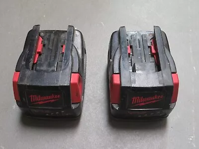 Lot Of (2) Milwaukee V18 48-11-1830 18v Lithium (Li-Ion) Battery 3.0ah • $37.99