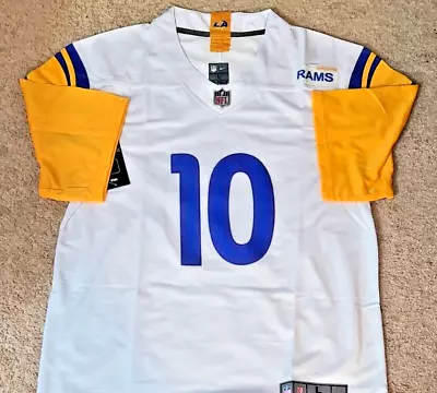 Nwt Rams #10 Cooper Kupp Mens Size Xl White Jersey Stitched • $39.99