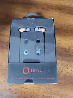 Onyx Genuine Wood Wired In-Ear Headphones With Sound Isolation And Built-in • $8.25