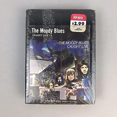 NOS & SEALED The Moody Blues  Caught Live + 5  8-Track Tape / 2PS8-690/1 / 1977 • $14.99