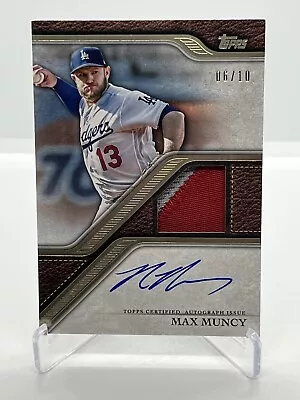 2024 Topps Series 1 Max Muncy Reverence On Card Auto Patch /10 Dodgers TRAP-MMU • $49.99