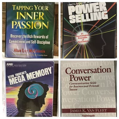 Lot 4 Self Help Improvement Audio Cassette Programs Kevin Trudeau Mega Memory ++ • $33