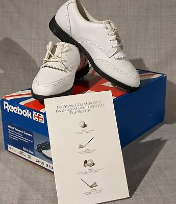 NOS Vintage Reebok Women's White Classic Golf Shoes White Size 6.5 (M) • $41.31