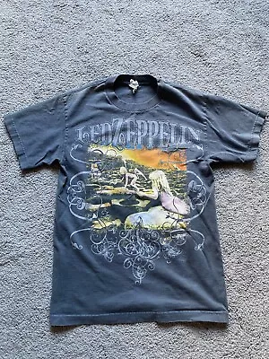 Led Zeppelin Rare T Shirt Houses Of The Holy Men's Size S Gray Y2K Rock Vintage • $30