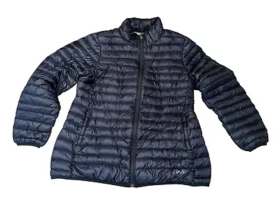 Cabelas Black Womens Puffer Packable Down Jacket Coat XL • $21