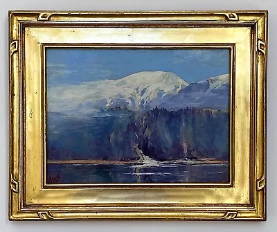 Antique Original Jules Dahlager Painting Portland Canal Newcomb Macklin Frame • $2600