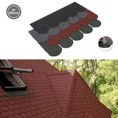 £35.95 • Buy 2.61㎡ Asphalt Fishscale Felt Shingle Shed Roof Tile Roofing Sheets Self Adhesive
