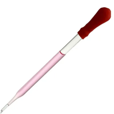 10x 10ml 12cm Glass Pipette Medicine Laboratory Dropper Red Rubber Head Pip  GF • £5.03