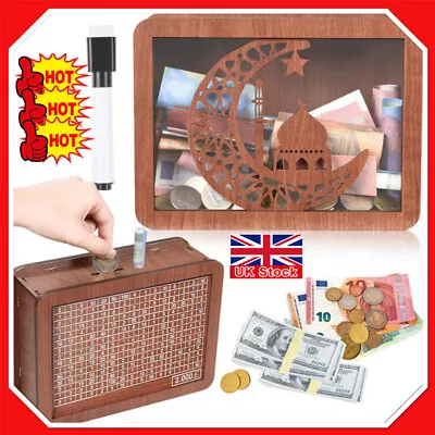 £1000-£10000 Money Box With Counter Money Piggy Bank Cash Coin Saving Box GF • £11.60