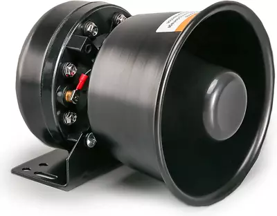 200W PA Siren Horn Speaker 8 Ohms 125-135 DB Waterproof Black Outdoor Vehicles • $38.99