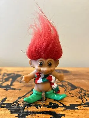 Russ Merry Little Trolls Pink-Haired Troll Christmas Figure With Scarf 3  • $13.99