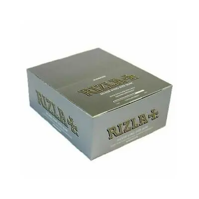 Rizla Silver King Size Slim Rolling Papers X5x10x20x50 (FULL BOX) Booklets • £7.99