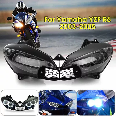 Headlight For Yamaha YZF R6 2003-2005 Front Headlamp Assembly YZF R6S 2006-2009 • $83.55