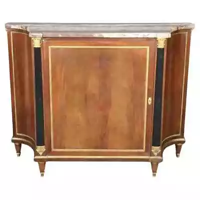 Rare Shallow Directoire Signed Maison Jansen Rouge Marble Top Sideboard Buffet • $11950