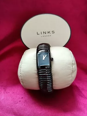 Links Of London Black Sweetie Bracelet  Watch Fab Cond  Boxed Reduced • £79.99