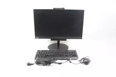 Lenovo TIO24Gen3 Monitor A17TIO24T W/ M720q Core I3-8100T 8GB W10P M.2 + Extras • $408.05