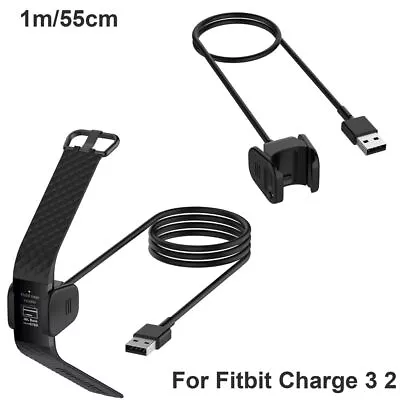 Smart Band Charger Charge 3 2 Cable Charging Dock For Fitbit Charge 3 2 • $14.10