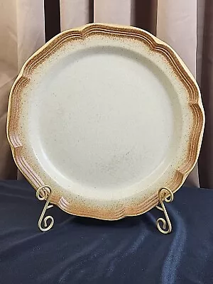 Vintage Mikasa Whole Wheat Stoneware 12  Round Serving Platter Chop Plate • $19