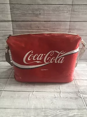 Coca Cola Coke Bag Vintage Retro 1990’s Official  Zipped Insulated Cool Shoulder • £15