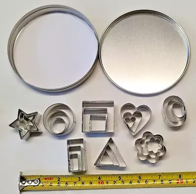 Cookie Cutters Assorted Cutters Alphabet Dinousaur Train Flowers Numbers • £6.99