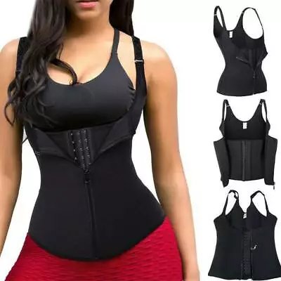 $39.99 • Buy AU Gym Waist Trainer Sauna Sweat Vest Tummy Control Girdle Slimming Body Shaper