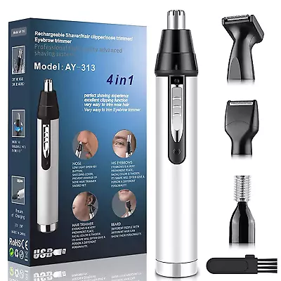 $20.99 • Buy Ear And Nose Hair Trimmer Men Professional USB Rechargeable Nostril Nasal Vacuum